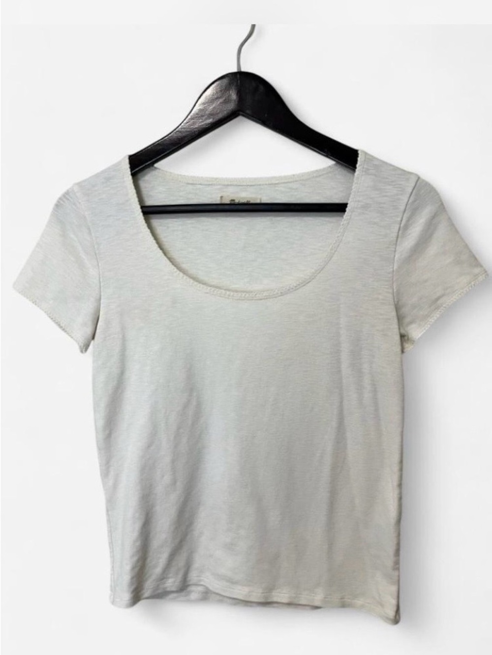 Madewell Women's Scoop Neck Short Sleeve Top Lightweight versatile basic size S